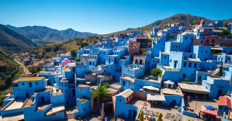 the Blue City in Morocco